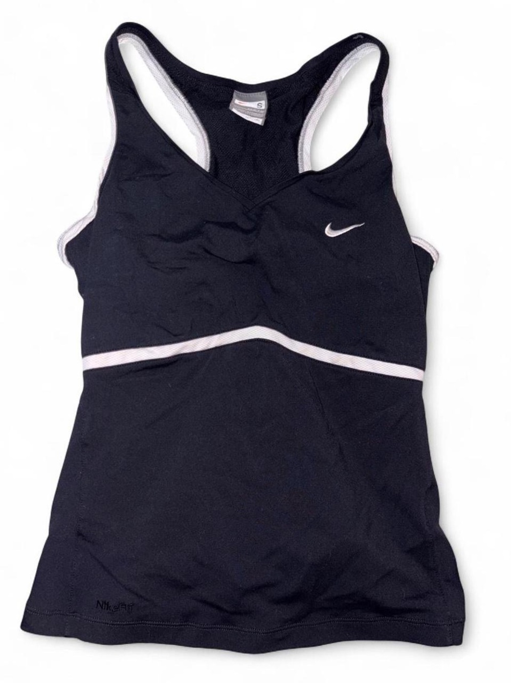 Nike Dry fit Racerback Tank with white Trim